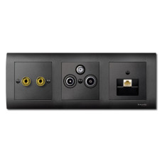 Накладка для антенной розетки TV/SAT, антрацит, Merten, System M, Schneider Electric MTN297514