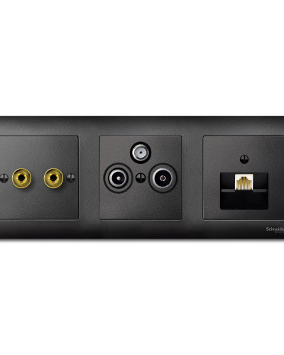 Накладка для антенной розетки TV/SAT, антрацит, Merten, System M, Schneider Electric MTN297514