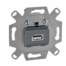 Механизм розетки USB 2.0 на суппорт с 1 разъемом, Merten, Schneider Electric MTN4581-0000