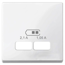 Центральна плата для механізму зарядного пристрою USB 2,1 А,полярний білий, SM, Schneider Electric MTN4367-0319
