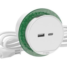 БЛОК РАЗЕТОК USB тип А+ тип С БЕЛЫЙ