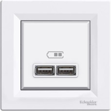 USB РАЗЕТКА 2,1A БЕЛАЯ ASFORA