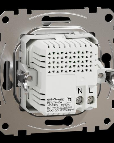 USB розетка ип A+C 2,4A Алюминий Sedna Design Schneider Electric SDD113402