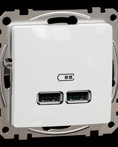 USB розетка тип A+A 2,1A Белый Sedna Design Schneider Electric SDD111401