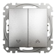 Выключатель для жалюзи, Матовый алюминий, Sedna Design Schneider Electric SDD170104
