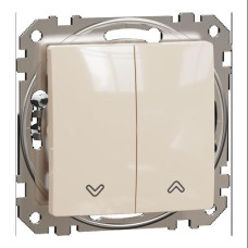 Выключатель для жалюзи Бежевый Sedna Design Schneider Electric SDD112104