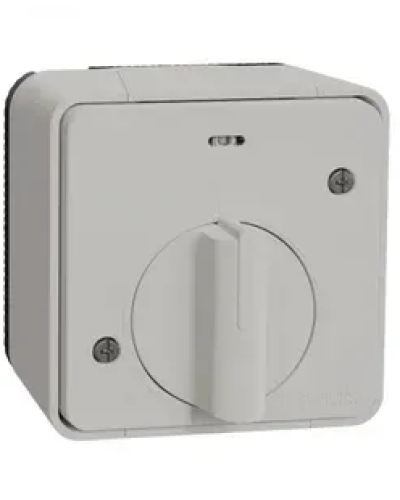 Выключатель с таймером в сборе белый IP55 MUREVA S