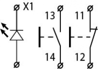 XAL-B376 Пост тримісний "Старт1-Стоп-Сигнальна арм."