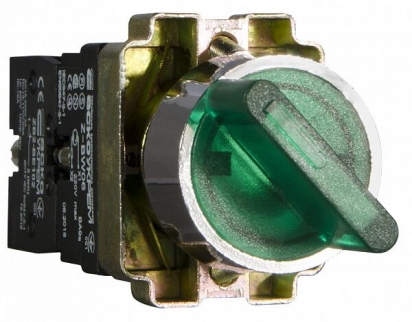 XB2-BK2365 Кнопка зелена поворотна 2-о поз. з підсвічуванням