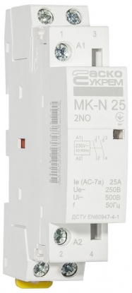 АСКО Модульный пускатель MK-N 2P  25A 2NO