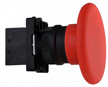 LAY5-ER42 Кнопка "грибок" (d 60 мм) "Стоп" червона