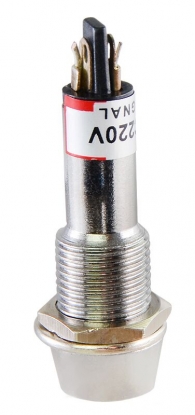 Сигнальна арматура AD22C-9 біла 220V AC