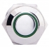 TYJ 16-261 Кнопка металева пласка з підсвічуванням, 1NO+1NC, зелена  220V.