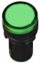 Сигнальна арматура AD22-22DS зелена 12V АC/DC